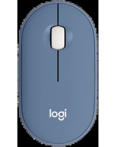 Беспроводная игровая мышь Wireless Mouse Pebble M350 BLUE GREY Logitech