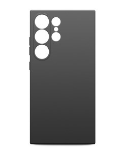 Чехол на Samsung Galaxy S24 Ultra с силиконом Soft touch черный Brozo