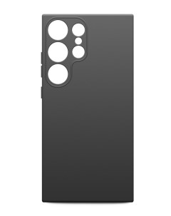 Чехол на Samsung Galaxy S24 Ultra силиконовый черный матовый Brozo