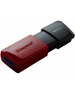 Флешка USB 3 2 Gen 1 DataTraveler Exodia M 128Gb Black Red Kingston