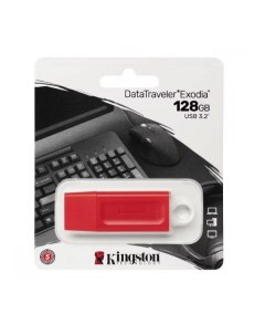 Флешка DataTraveler Exodia 128GB USB3 2 Red KC U2G128 7GR 128 ГБ red Kingston