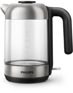 Чайник электрический HD9339 80 1 7 л прозрачный черный Philips