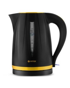 Чайник электрический VT 1168 17 л черный желтый Vitek