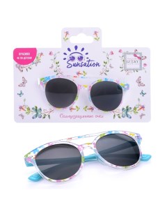 Солнцезащитные очки для детей Цветочки оправа с перемычкой 1toy