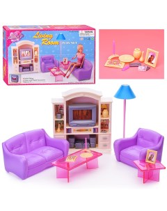 Набор мебели для кукол 24012 Гостинная в коробке Gloria
