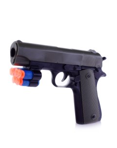 Пистолет игрушечный 977 07 с мягкими полимерными пулями в пакете Oubaoloon