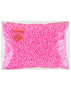 Наполнитель для шаров и слаймов Пенопласт 0 3 см 20 г цвет розовый МИКС Страна карнавалия