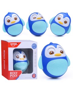Неваляшка HE0201 Пингвиненок синий в коробке Huanger
