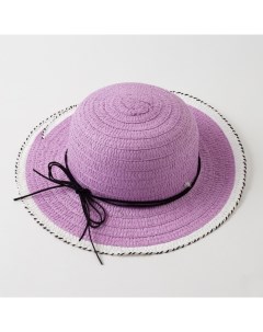 Шляпа для девочки Куколка цвет фиолетовый размер 50 Minaku
