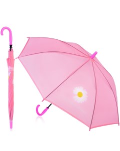 Зонт детский 00 0208 с ромашкой 45 см розовый Oubaoloon