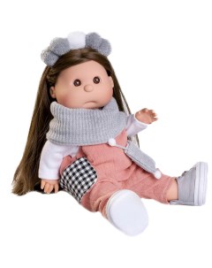 Кукла девочка испанская Ирис в серо розовом 38 см виниловая 23308 Antonio juan