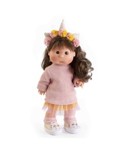 Кукла девочка испанская Ирис в образе единорога 38 см виниловая 23102 Antonio juan