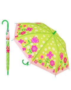 Зонт трость полуавтомат 00 2639 Цветочная фантазия 48 5 см со свистком Oubaoloon