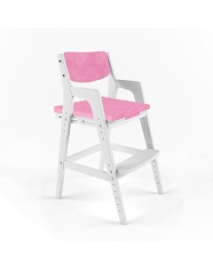 Детский растущий стул ВУДИ Белый с чехлом Барби Робин wood