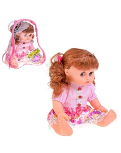 Кукла 5505 Алина озвуч в платье с цветами в рюкзаке Play smart