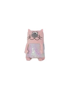 Мягкая игрушка KiddieArt Модный розовый кот 43 см Kiddie art