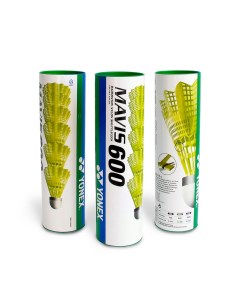 Воланы для бадминтона Mavis 600 x6 Yellow Медленный Yonex