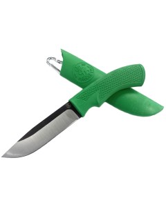 Нож Малый Охотничий 2 95х18 резинопластик зелёный Русский булат
