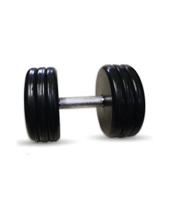 Неразборная гантель Классик 1 x 27 кг черный Mb barbell