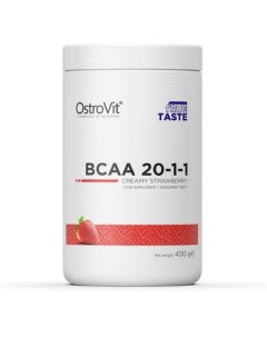 Аминокислота BCAA 20 1 1 400 g Клубника сливки Ostrovit