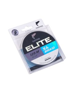 Шнур плетенка для рыбалки для спининга ELITE x4 BRAID Dark Gray 125м 0 20мм Salmo