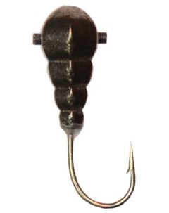 5 ШТУК Мормышка вольфрамовая для зимней рыбалки со льда Гусеница с отверстием 4мм Olta