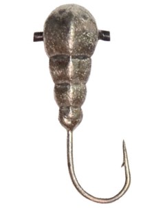 5 ШТУК Мормышка вольфрамовая для зимней рыбалки со льда Гусеница с отверстием 3мм Olta