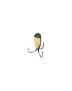 Мормышка вольфрамовая Чертик с отверстием 4 0мм коронка золото 5 шт Olta