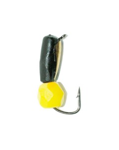 Мормышка вольф Гвоздик с граненым шариком с желтым покрытием 2 5мм коронка золото 5 шт Olta