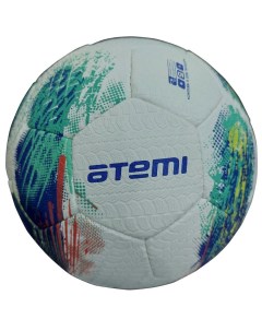 Мяч футбольный Galaxy резина бело зелен синий р 5 р ш окруж 68 70 Atemi