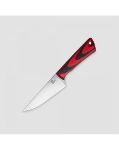 Нож с фиксированным клинком Pocket сталь Elmax 7 5 см красный черный Owl knife