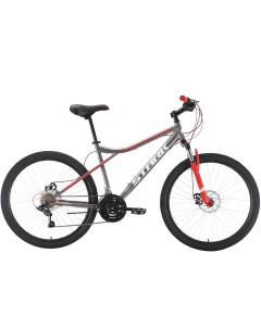 Велосипед Slash 26 1 D Steel 2022 16 серый красный Stark