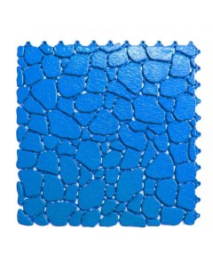 Коврик для ванны антискользящий Aqua Stone 6 модулей синий RAL 5005 Пластфактор