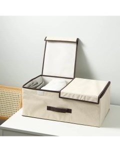 Коробка для хранения CWX006 2 белый 50x20x30 см Nobrand