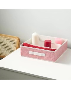 Коробка для хранения CWX007 6 пыльно розовый 30x10x30 см Nobrand