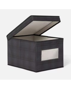 Коробка для хранения CWX010 4 40x30x25 см чёрный Nobrand