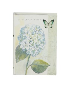Шкатулка книга Glasar Голубой цветок 21 5 х 7 х 30 см серая Полиформ