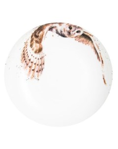 Тарелка глубокая Забавная фауна Сова 22 см белая Royal worcester