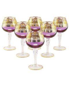 Набор из 6 ти бокалов для коньяка LUCIANA фиолетовый Набор 6 бокалов Same decorazione