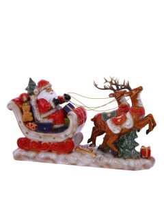 Фигурка декоративная Дед Мороз на санях 746967 Flando