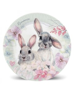 Набор тарелок бумажные Кролики пастель 18 см 6 шт Nd play