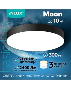 Светильник светодиодный потолочный Чёрный Moon IN70231 Inlux
