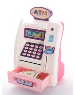 Копилка банкомат Интерактивная с отпечатком пальца и сканером розовая Nano shot