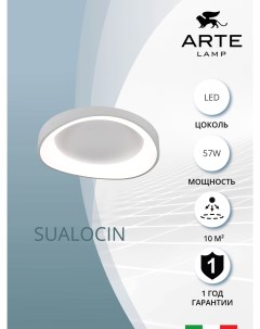 Потолочный светильник SUALOCIN A2698PL 60WH Arte lamp