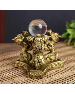 Сувенир Драконы 4128564 со стеклянным шаром 8х12х12 см Fenghua