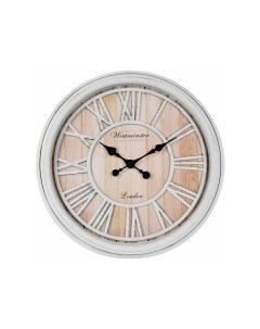 Настенные часы ВЕСТМИНСТЕР дерево металл белые 50 см Koopman international