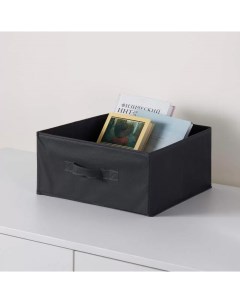 Коробка для хранения CWX008 2 чёрный 30x15x30 см Nobrand
