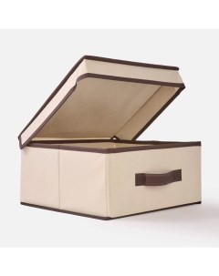 Коробка для хранения CWX011 3 бежевый 30x15x28 см Nobrand