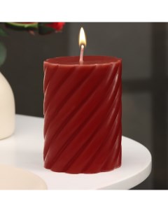 Свеча витая Вишня 7 5х10 см цилиндр ароматическая Yueyan candle