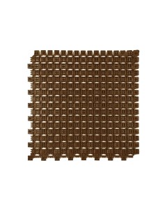 Придверный грязезащитный коврик в прихожую Optima Duos 16 цвет коричневый Пластфактор